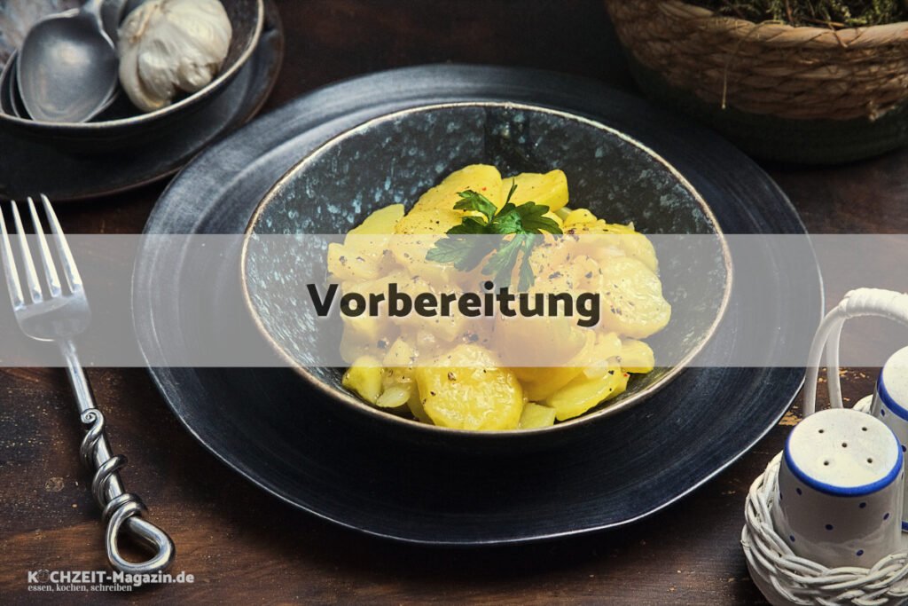 Einfacher Kartoffelsalat Vorbereitung