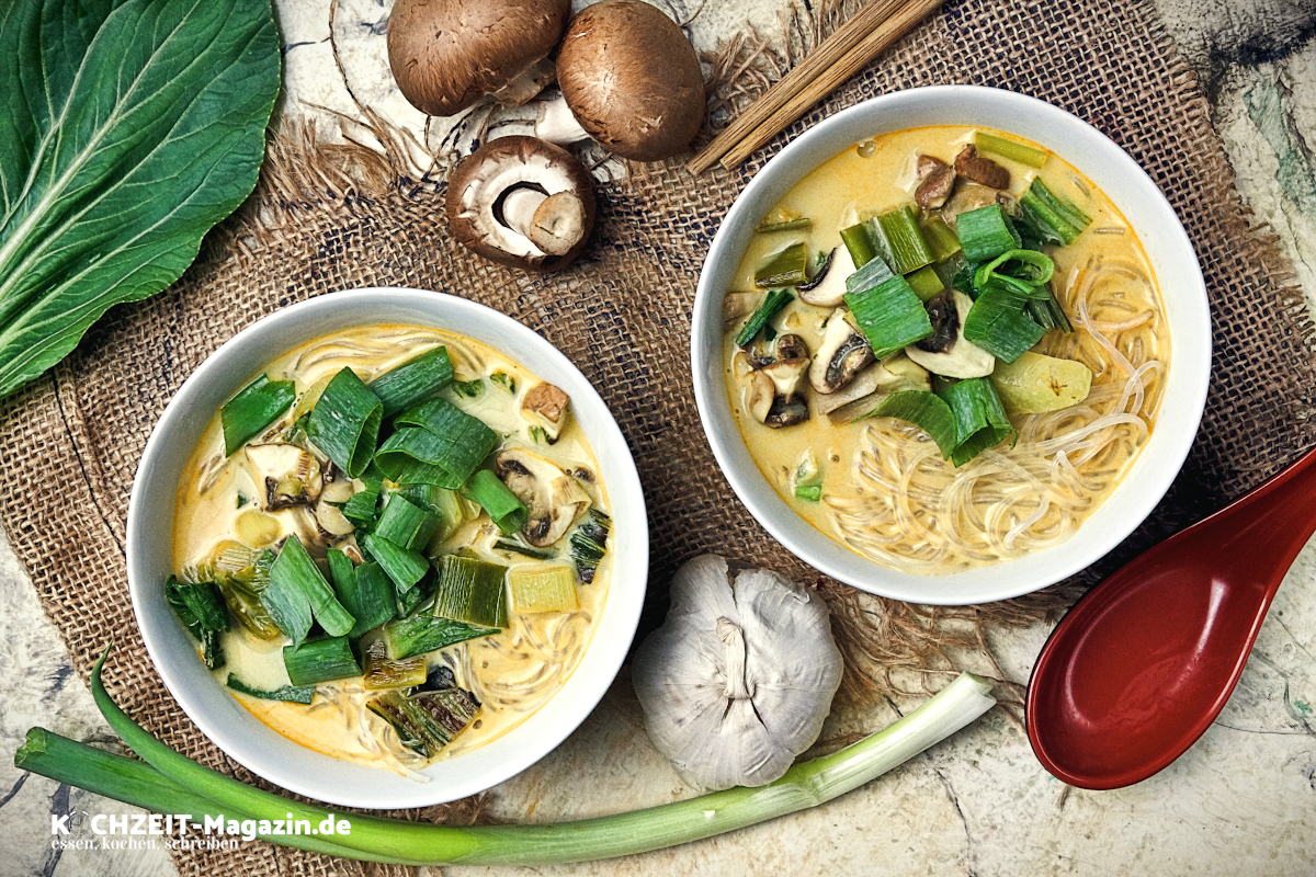 Vegane Gemüse Kokos Suppe, Genuss in 25 Minuten zubereitet