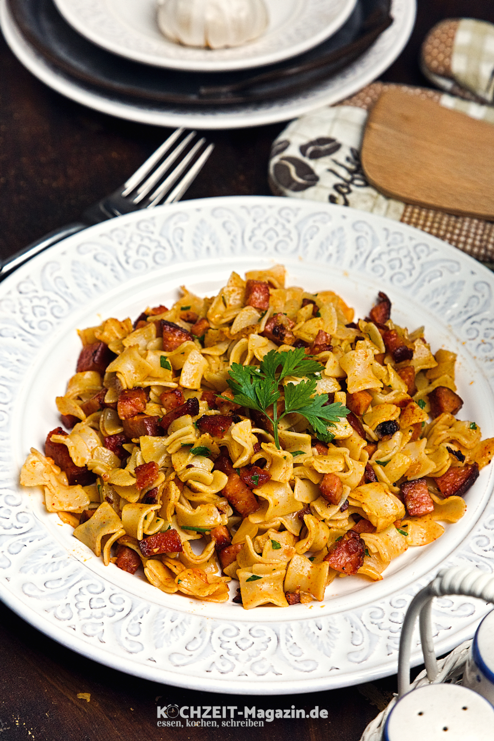 Wurstfleckerl Abbildung 1 Pasta und Nudelgerichte