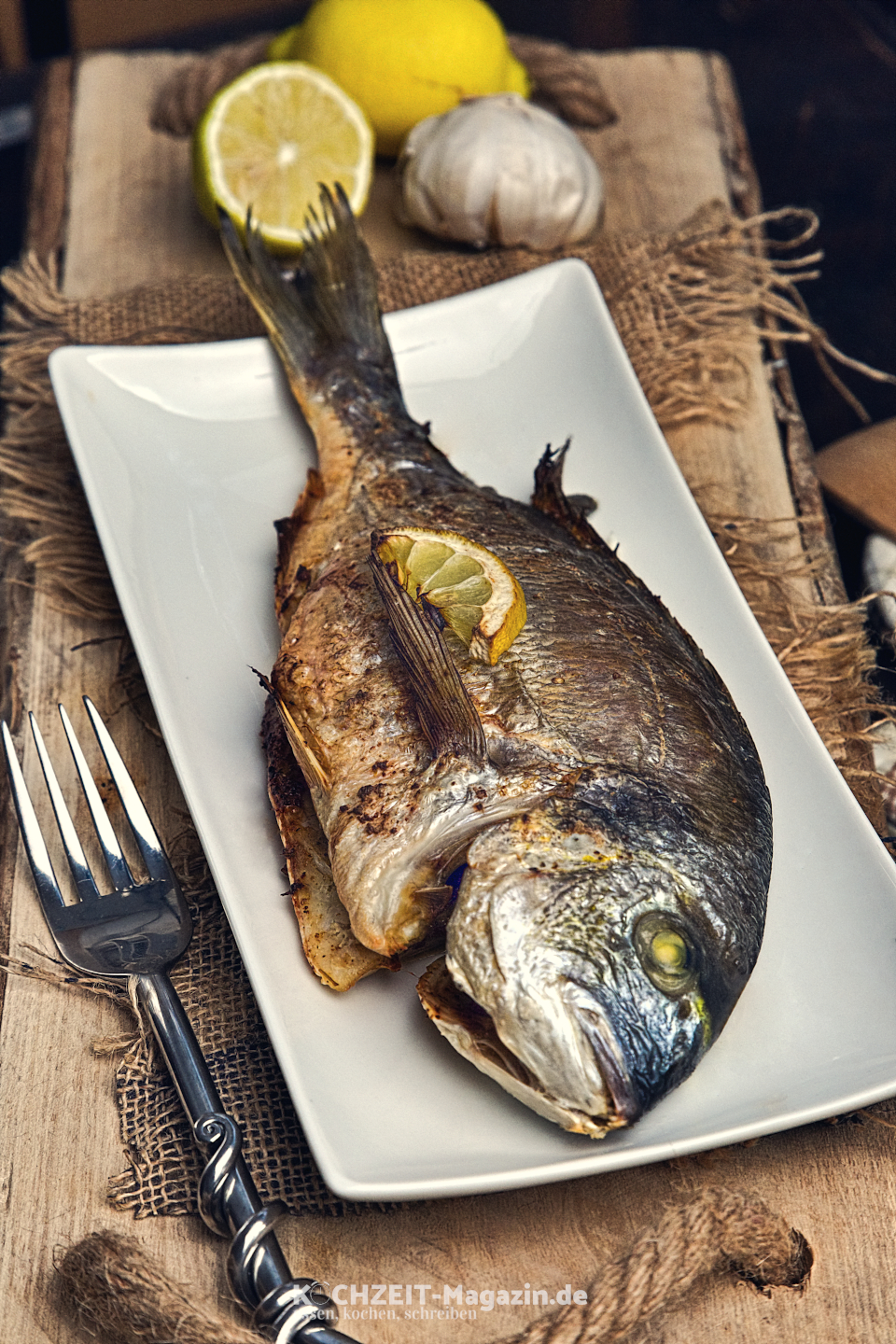 Goldbrasse aus dem Ofen Abbildung 1 Goldbrasse Rezept aus dem Ofen
