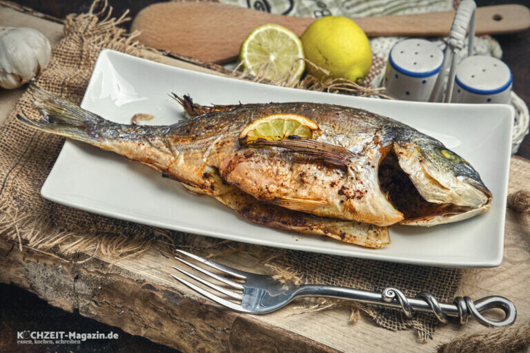 Goldbrasse aus dem Ofen Rezept, kochzeit-magazin.de