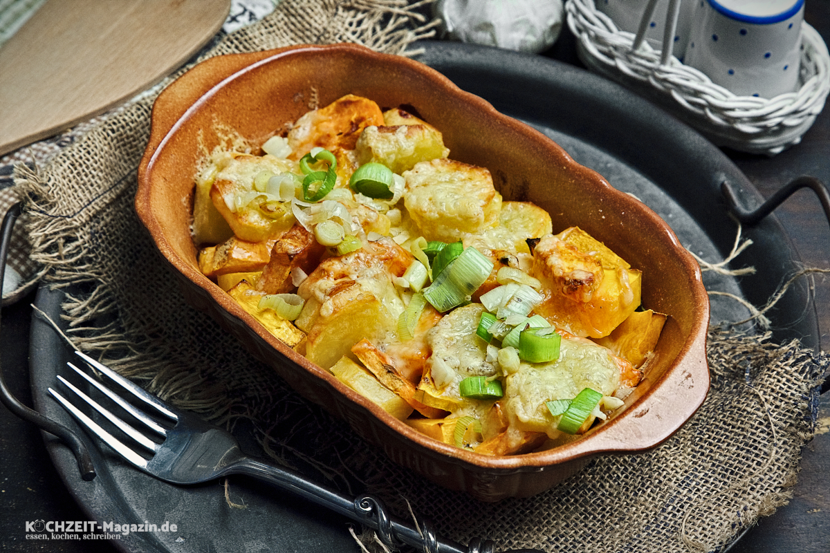 Kürbis Kartoffel Auflauf Rezept