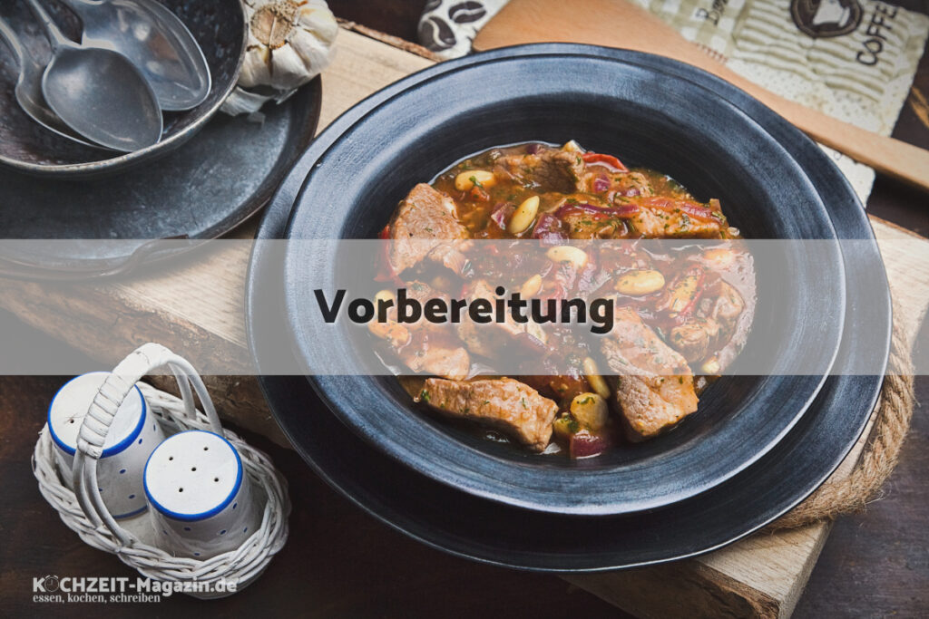 italienisches Schweineragout Vorbereitung