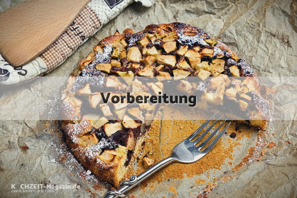 Apfel Birnen Rührteigkuchen Vorbereitung