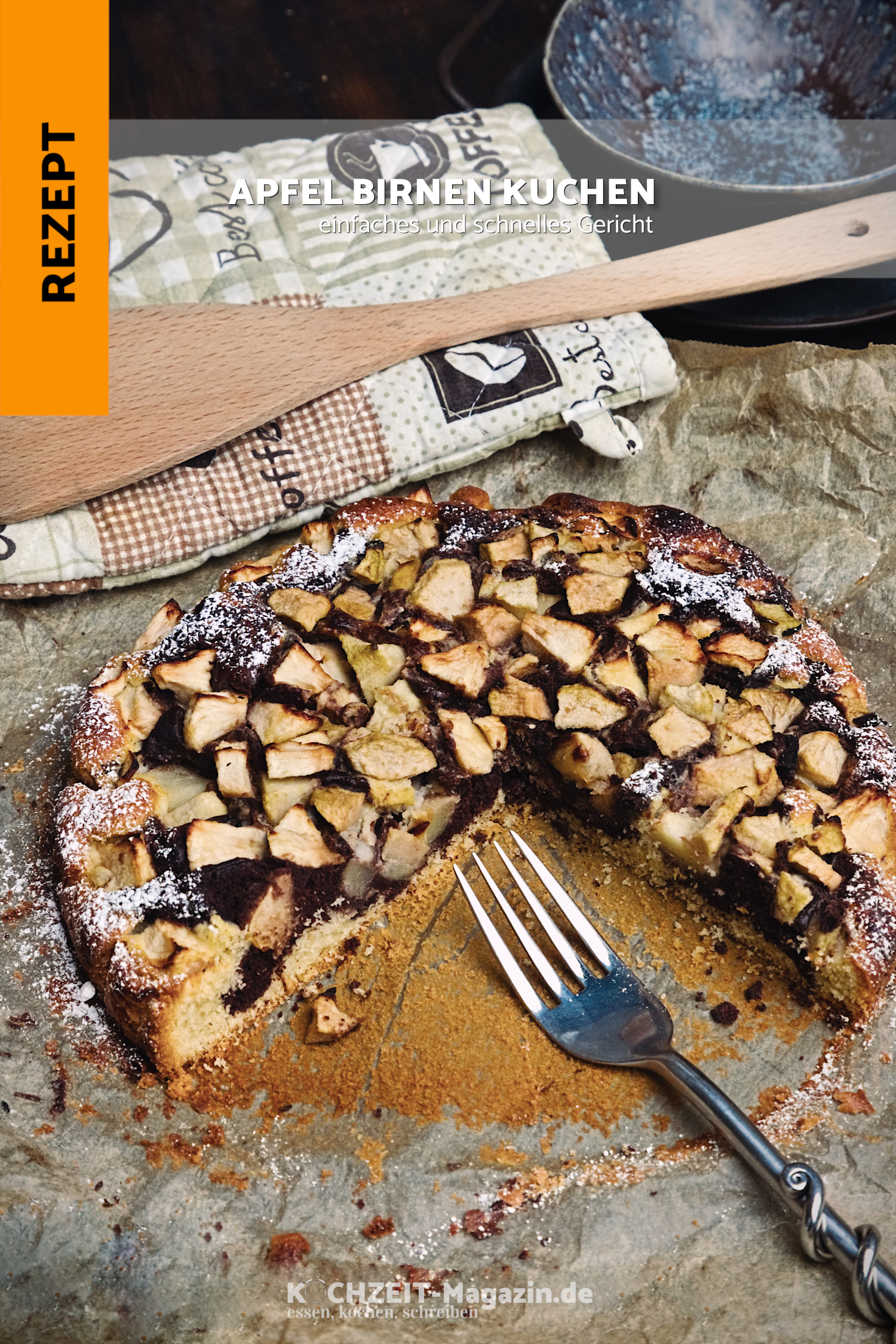 Apfel Birnen Rührteigkuchen