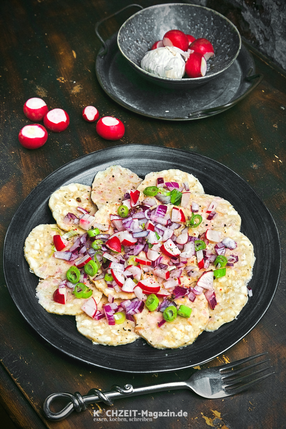 Knödel Carpaccio Abbildung 1 Knödel Carpaccio