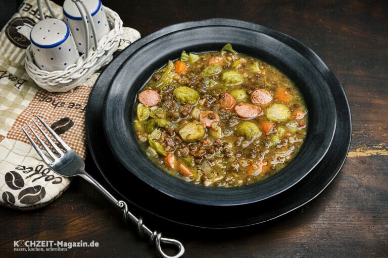 Linseneintopf mit Rosenkohl Rezept