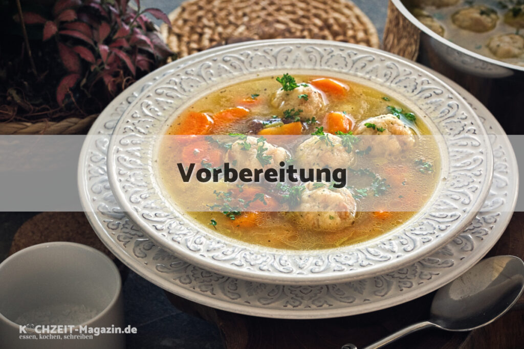 Ganslsuppe Vorbereitung