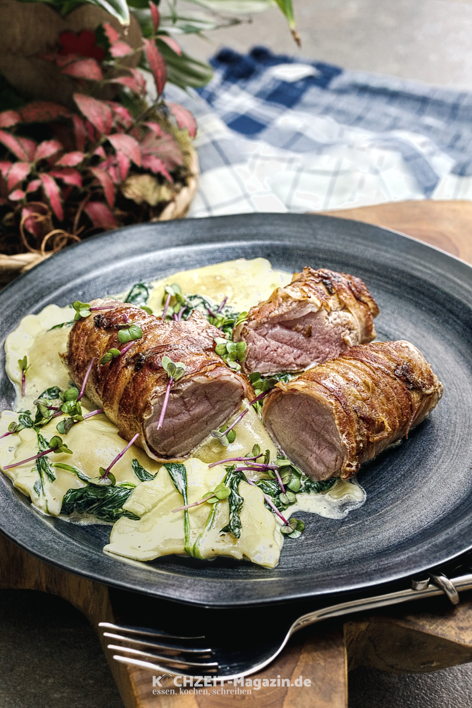 Girasoli mit Schweinefilet Abbildung 1 Girasoli mit Schweinefilet
