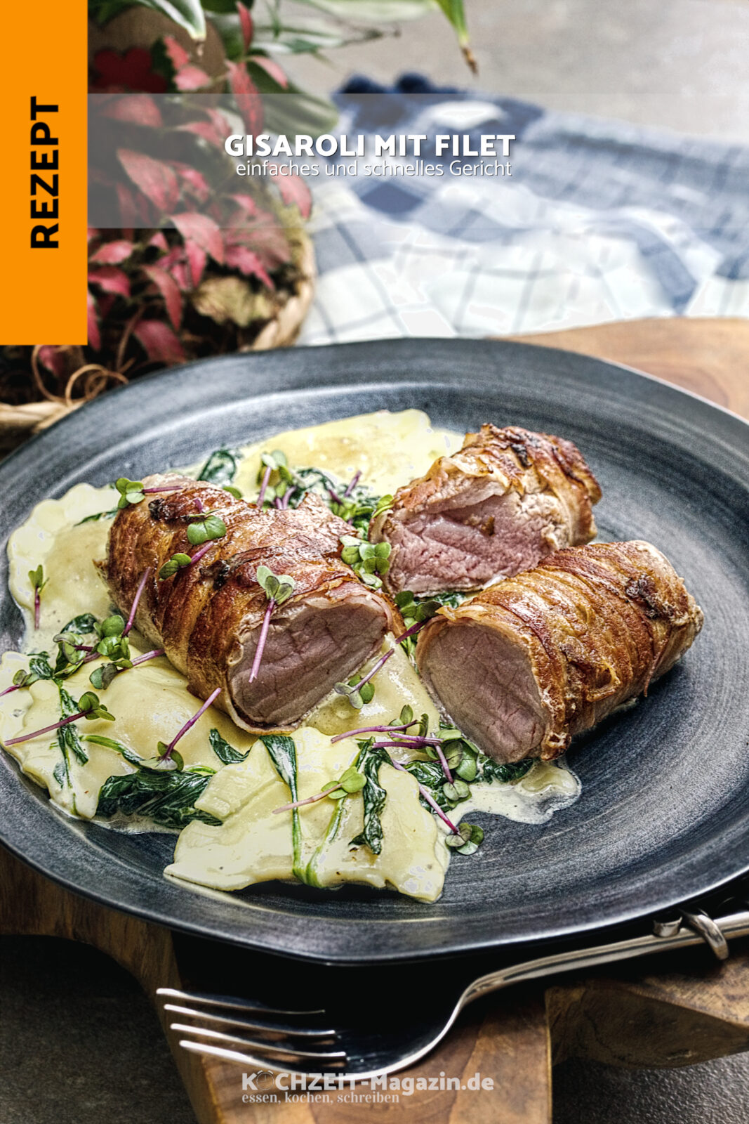 Girasoli mit Schweinefilet