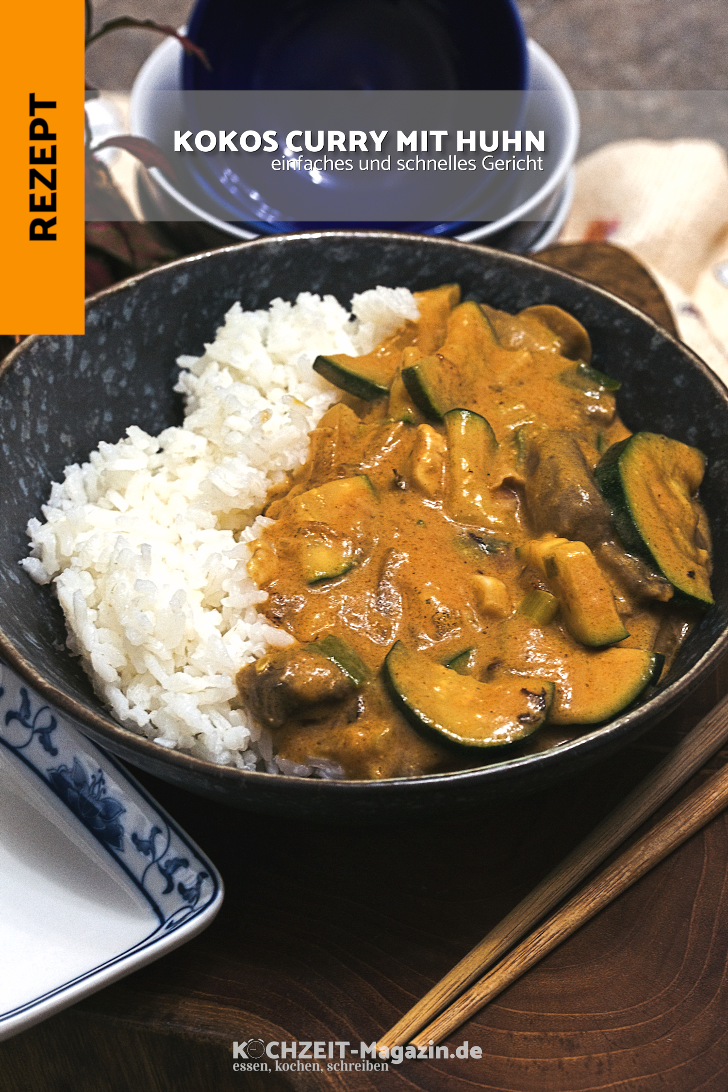 Kokoscurry mit Huhn