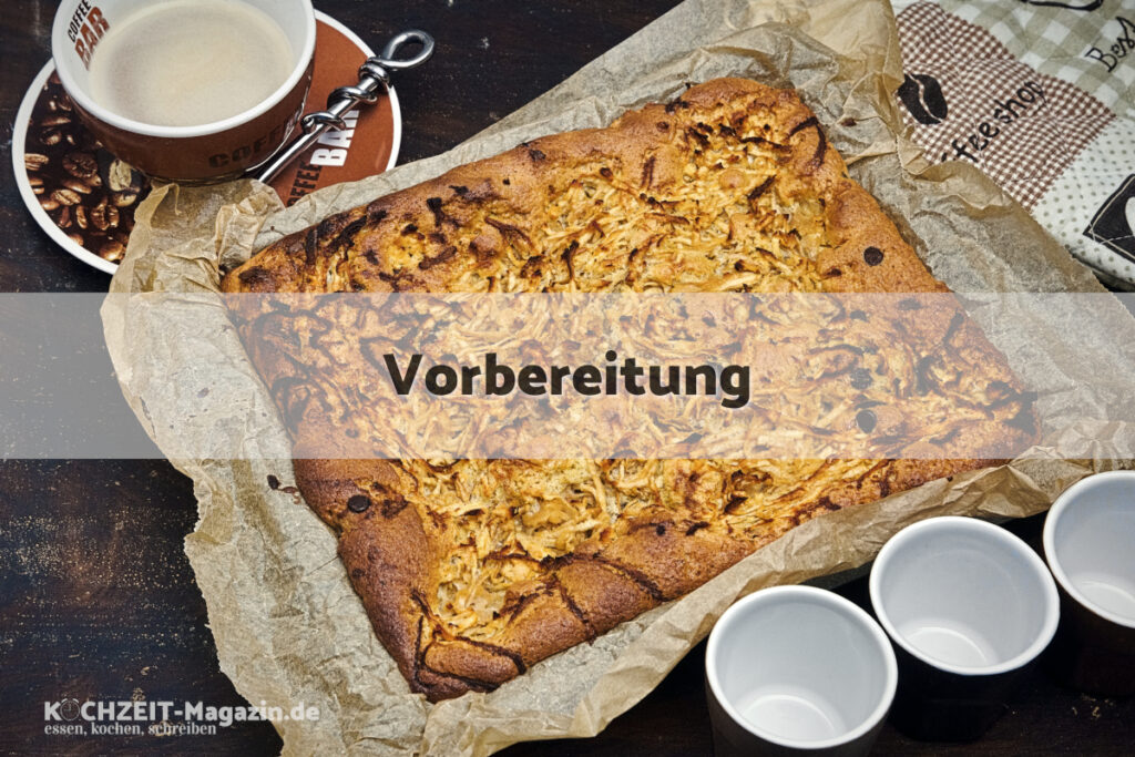 Apfel Birnen Kuchen Vorbereitung