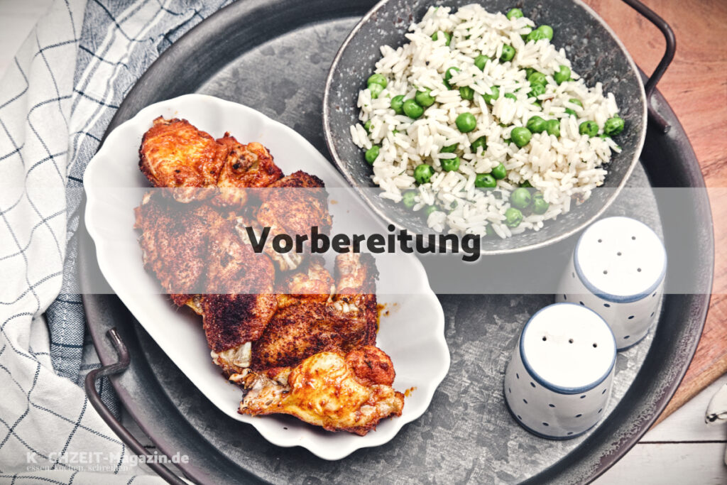 Hühnerflügel aus dem Ofen Vorbereitung