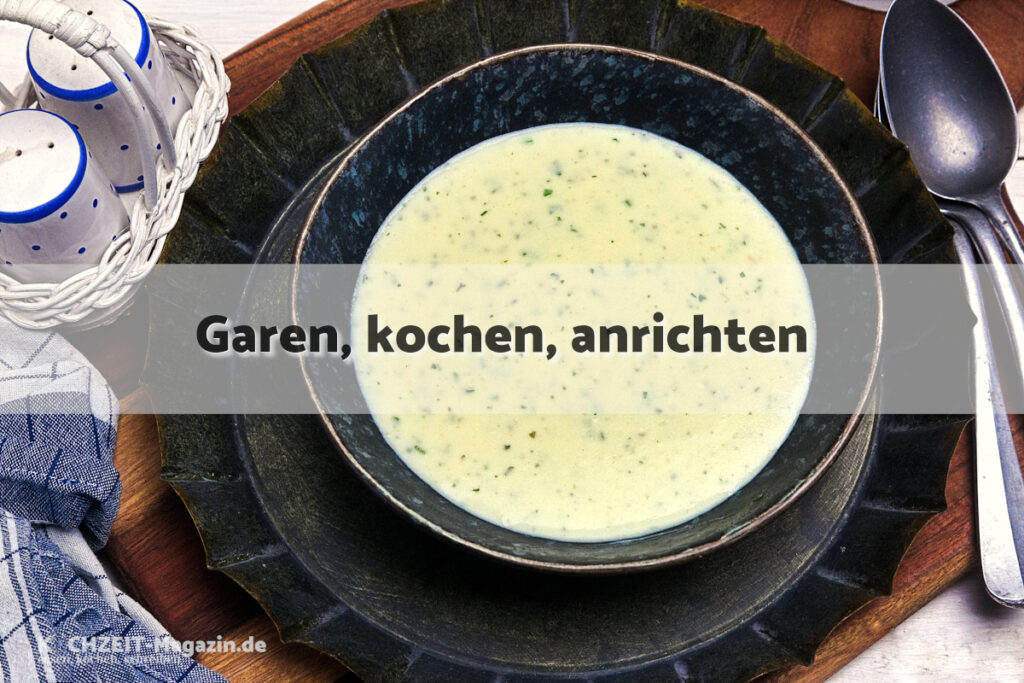 Kräutersoße garen