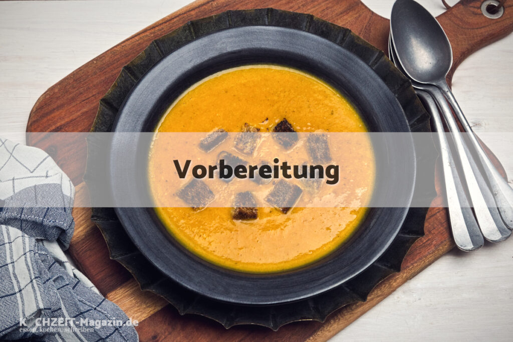 Kürbiscremesuppe Vorbereitung