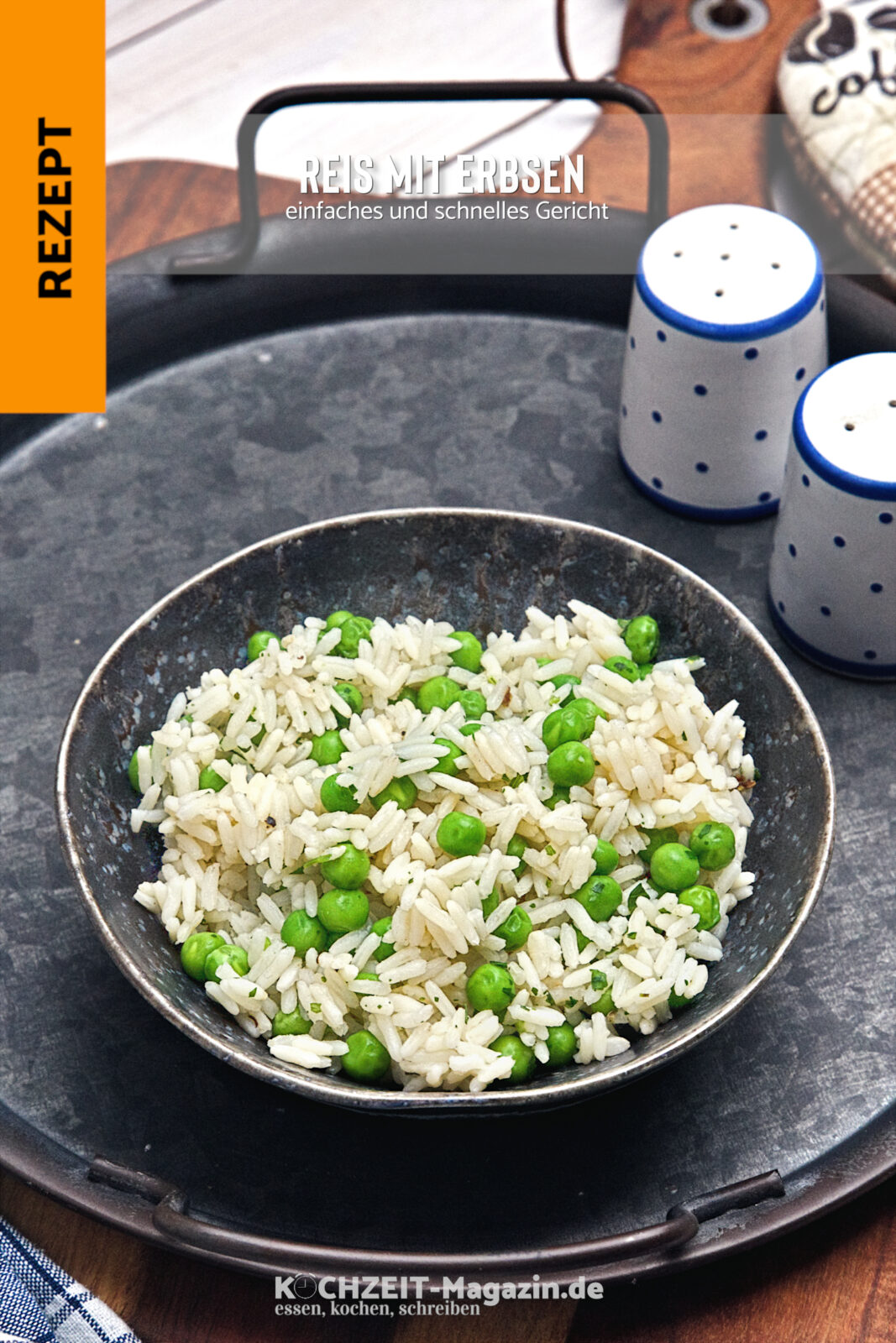 Reis mit Erbsen