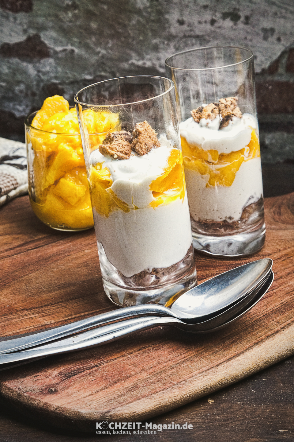 Mango Dessert Abbildung 1 Mango Dessert mit Ricotta