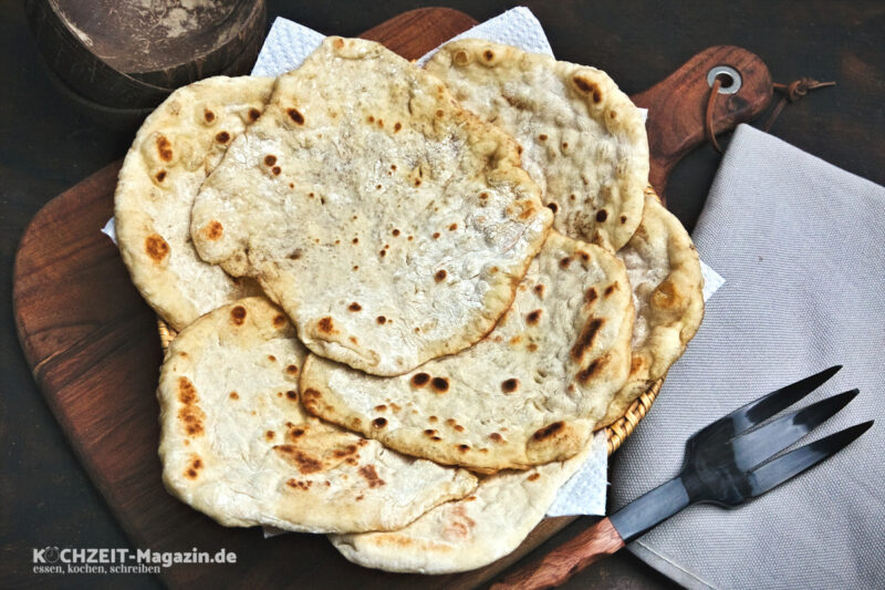 Naan Brot, das Rezept und die Zubereitung leicht erklärt