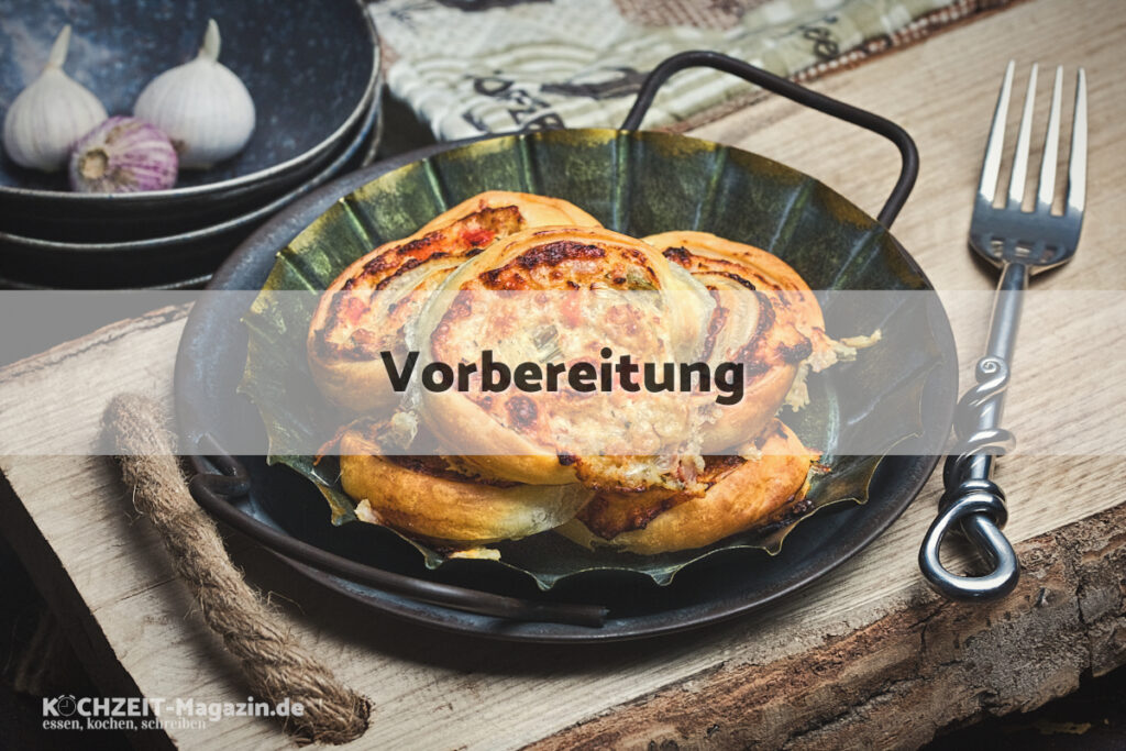 Pizzaschnecken Vorbereitung