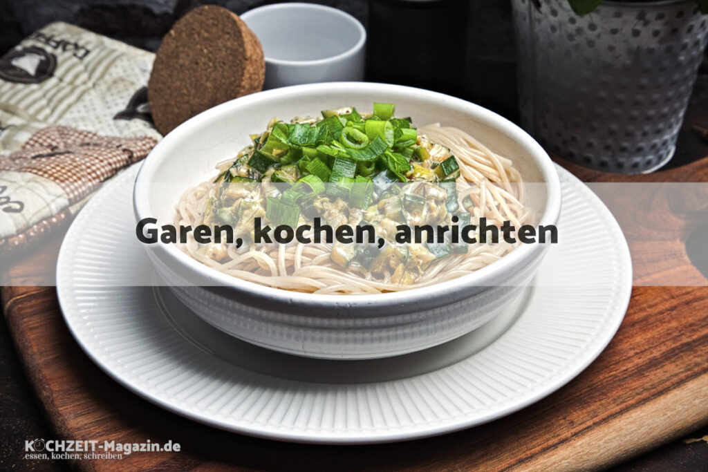 Zucchini Pasta garen