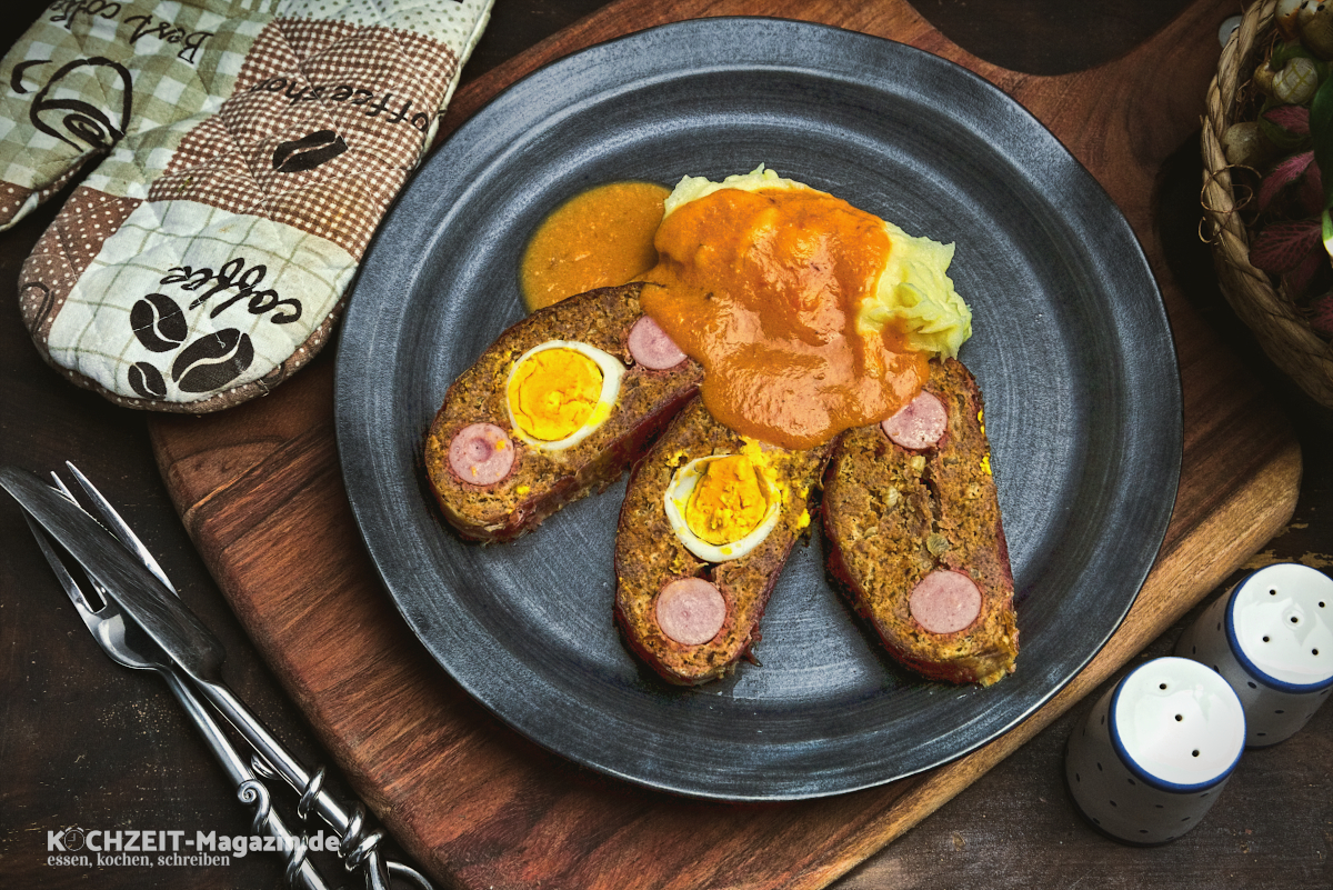 gefüllter Hackbraten Rezept
