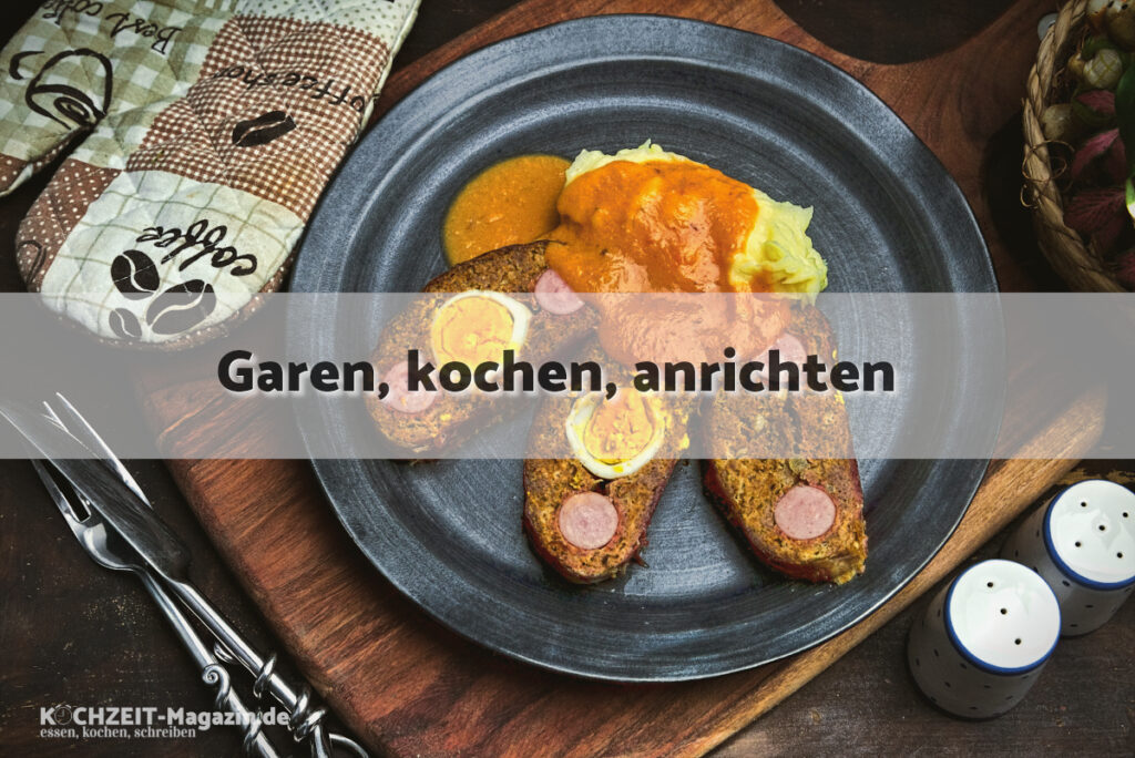 gefüllter Hackbraten garen