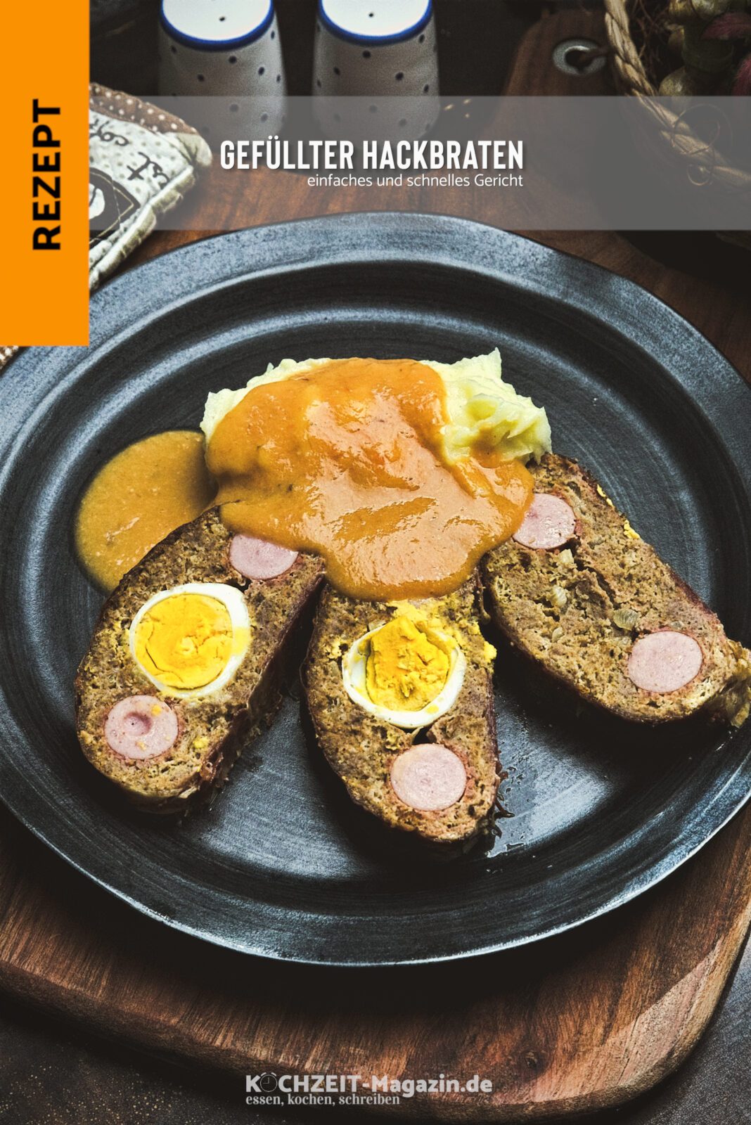 gefüllter Hackbraten