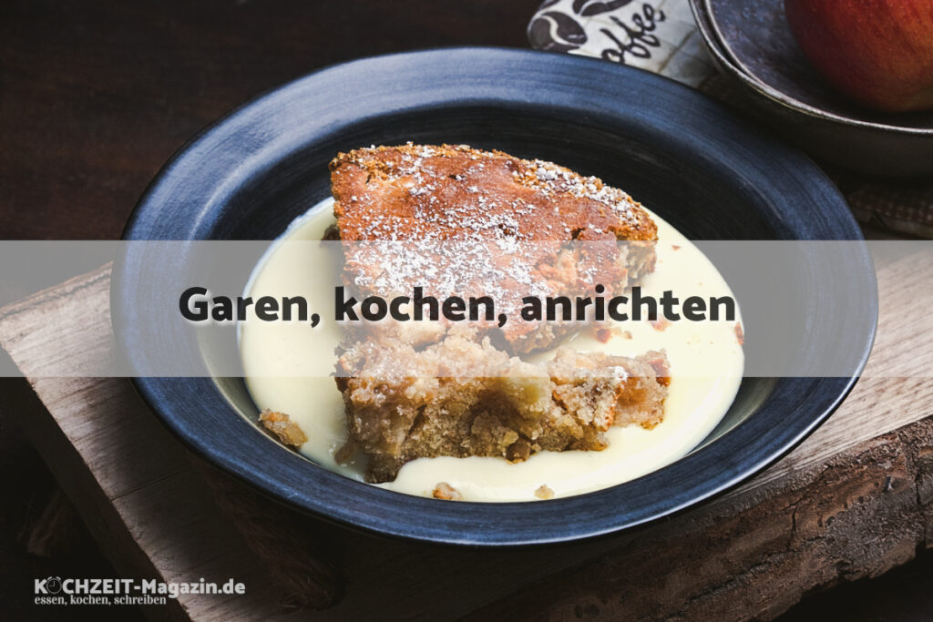 Apfelauflauf garen