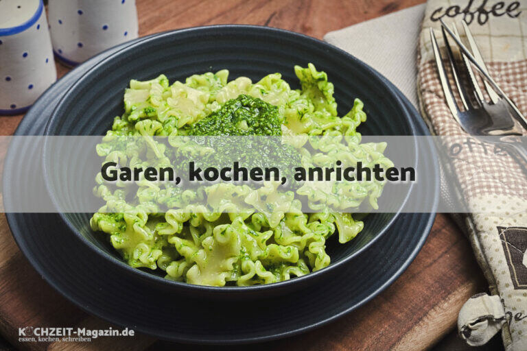 Bärlauch Pasta garen