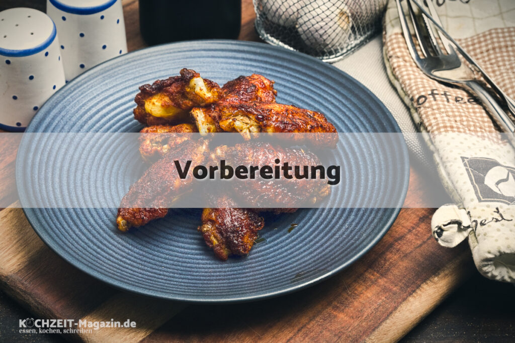 marokkanische Chicken Wings Honig Vorbereitung