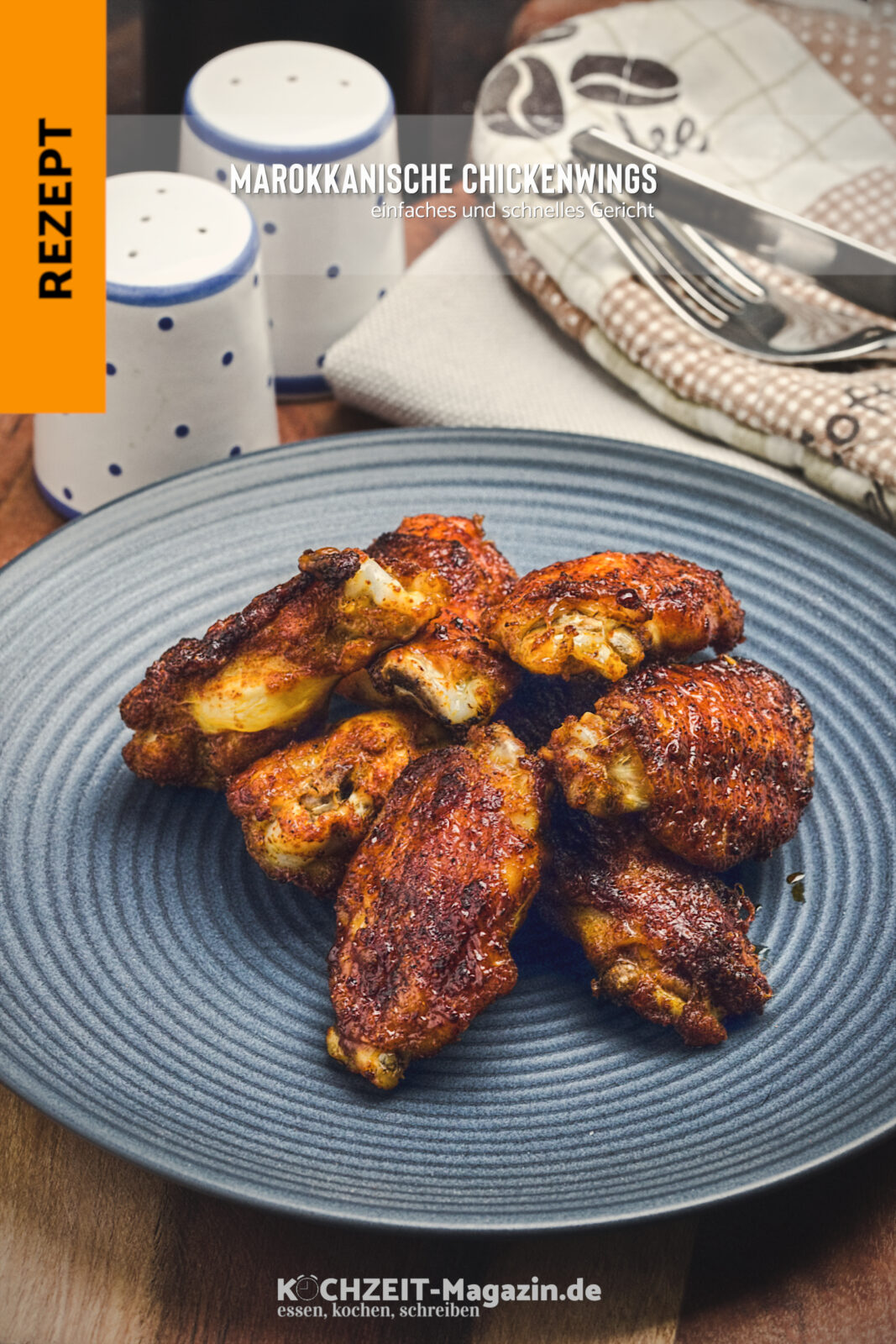 marokkanische Chicken Wings Honig