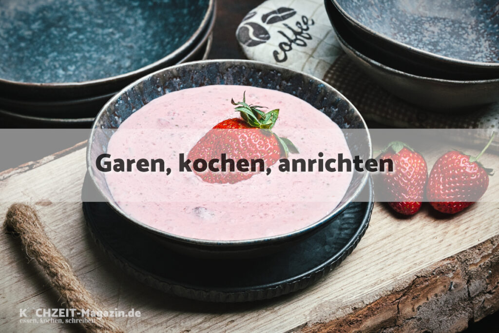 Erdbeeren mit Joghurt garen