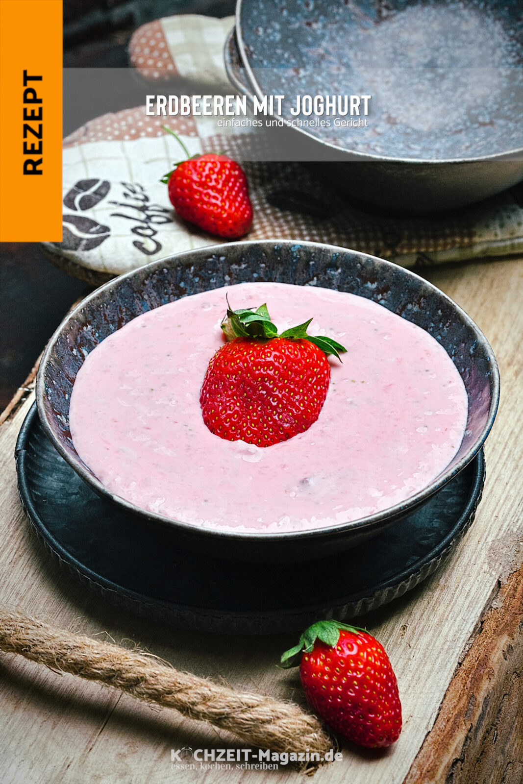 Erdbeeren mit Joghurt