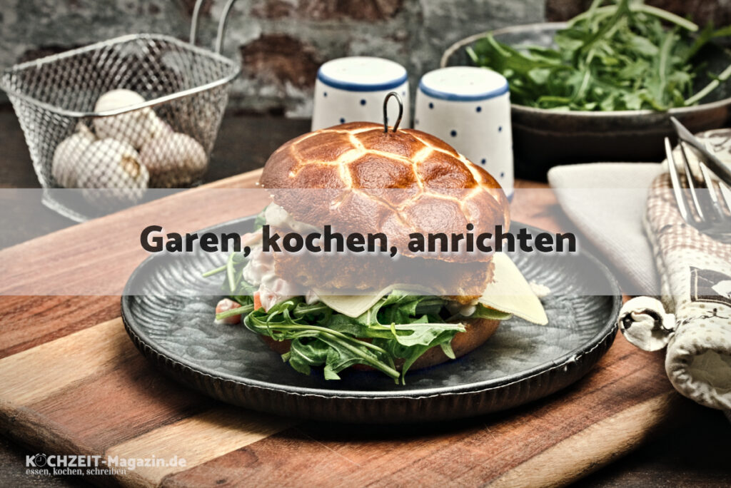 Fischburger garen