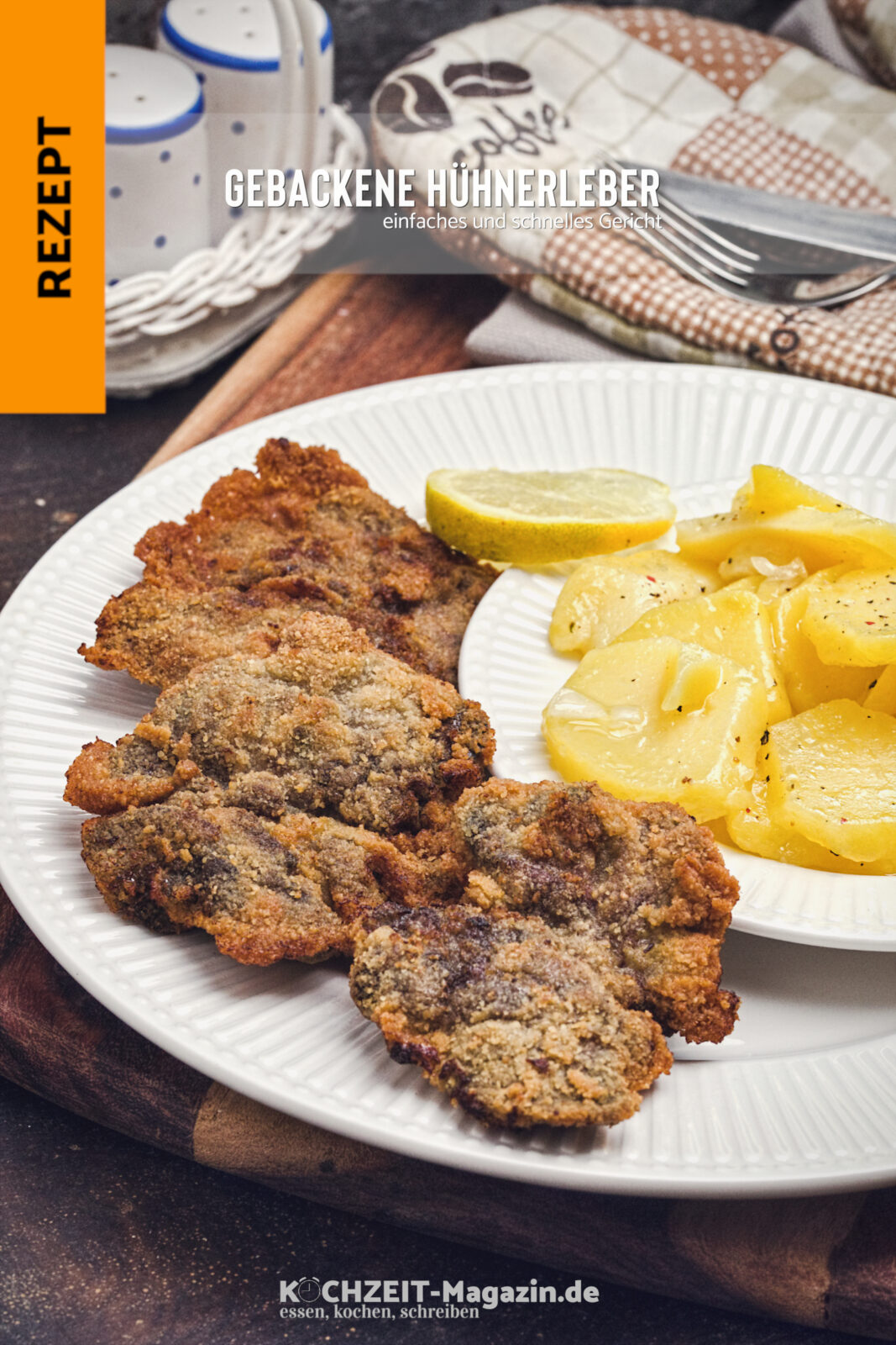 Gebackene Huehnerleber
