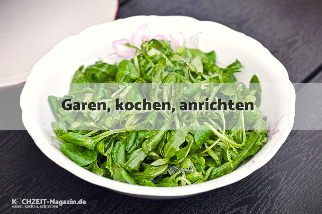 Grüne Mischung garen