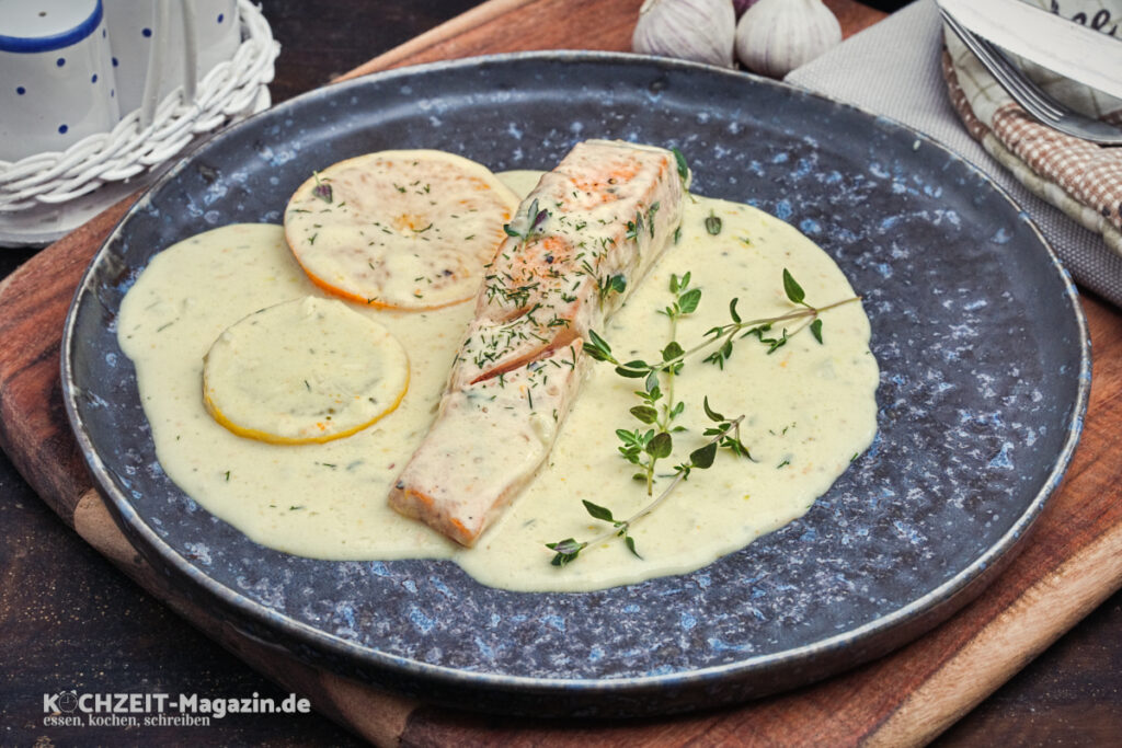 Lachs in Zitronensoße, einfaches Rezept für alle