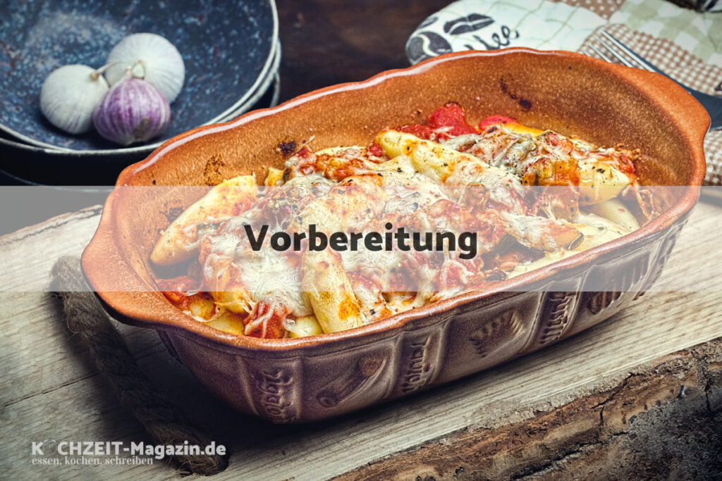 Schupfnudelauflauf Gemüse Vorbereitung