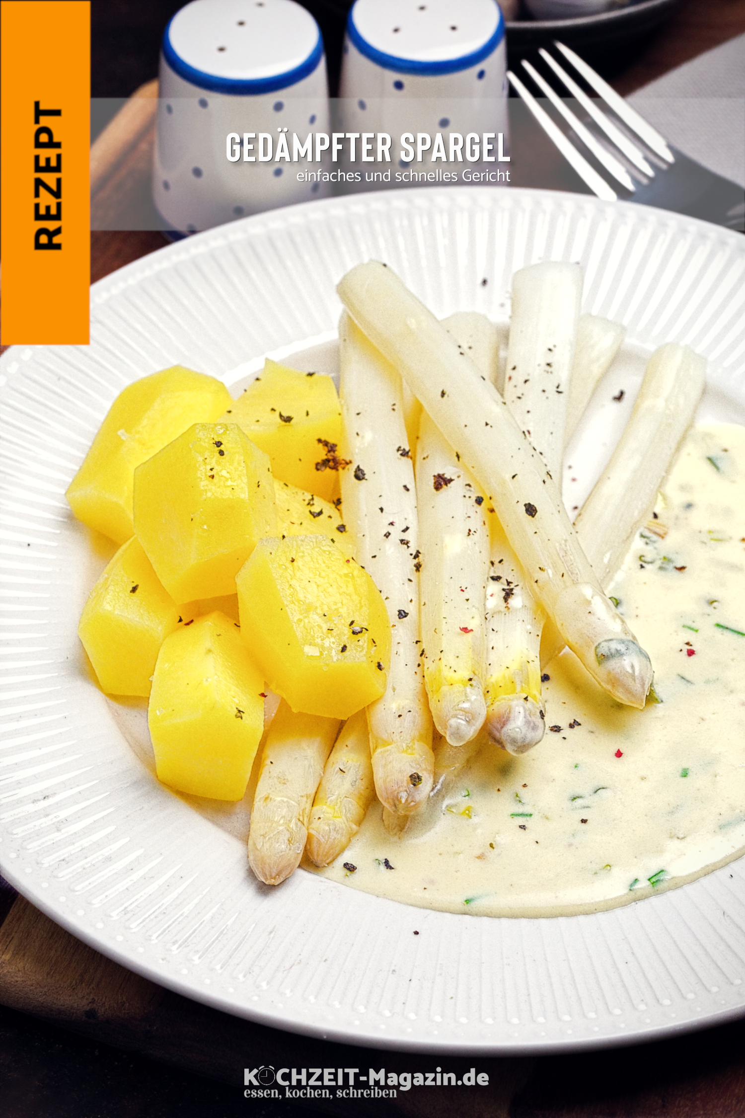 gedämpfter Spargel gedämpfter Spargel