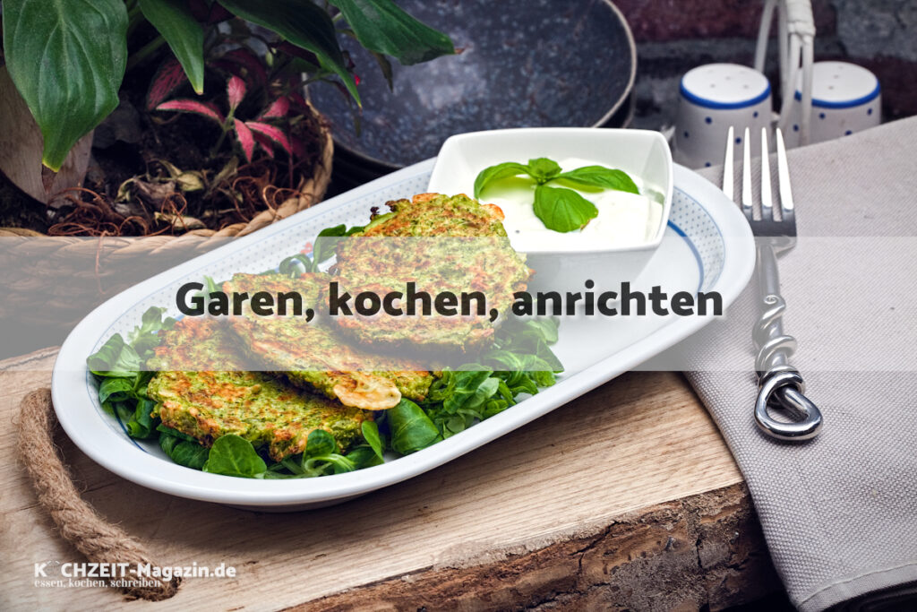 Brokkoli Kaese Laibchen garen