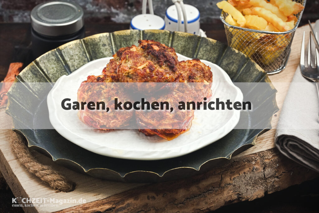 Hackfleischmuffins garen