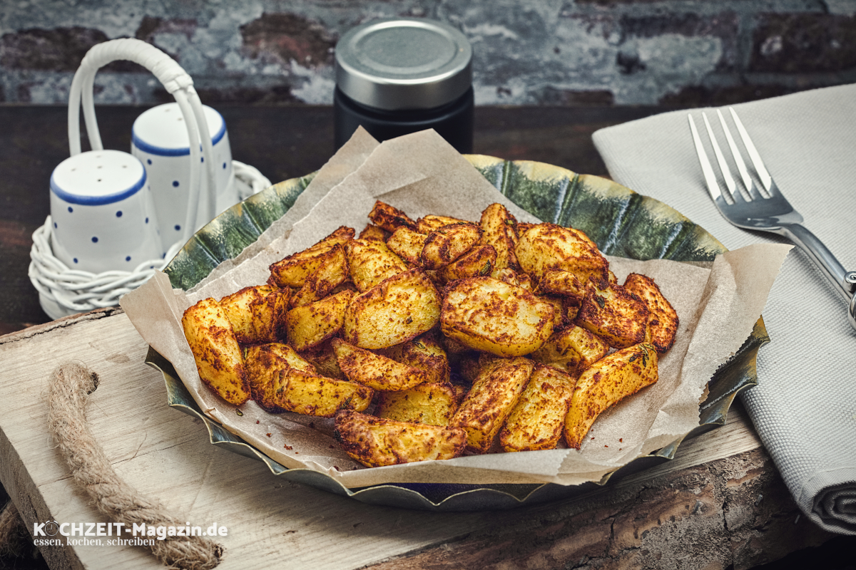 Kartoffel Wedges, Potatowedges Rezept
