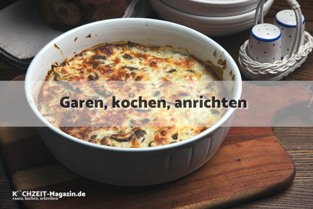 Kohlrabi Pilz Auflauf garen