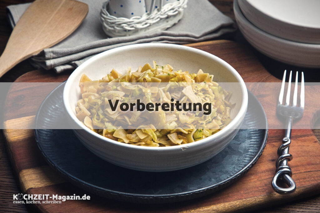 Krautfleckerl Vorbereitung