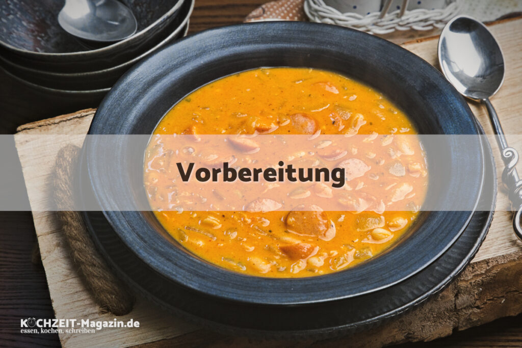 Bohnengulasch Vorbereitung