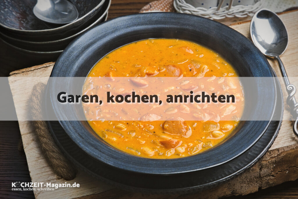 Bohnengulasch garen