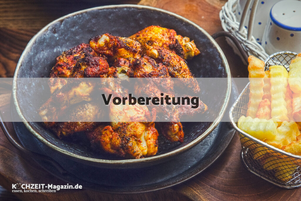 Chicken WIngs Pepper Vorbereitung