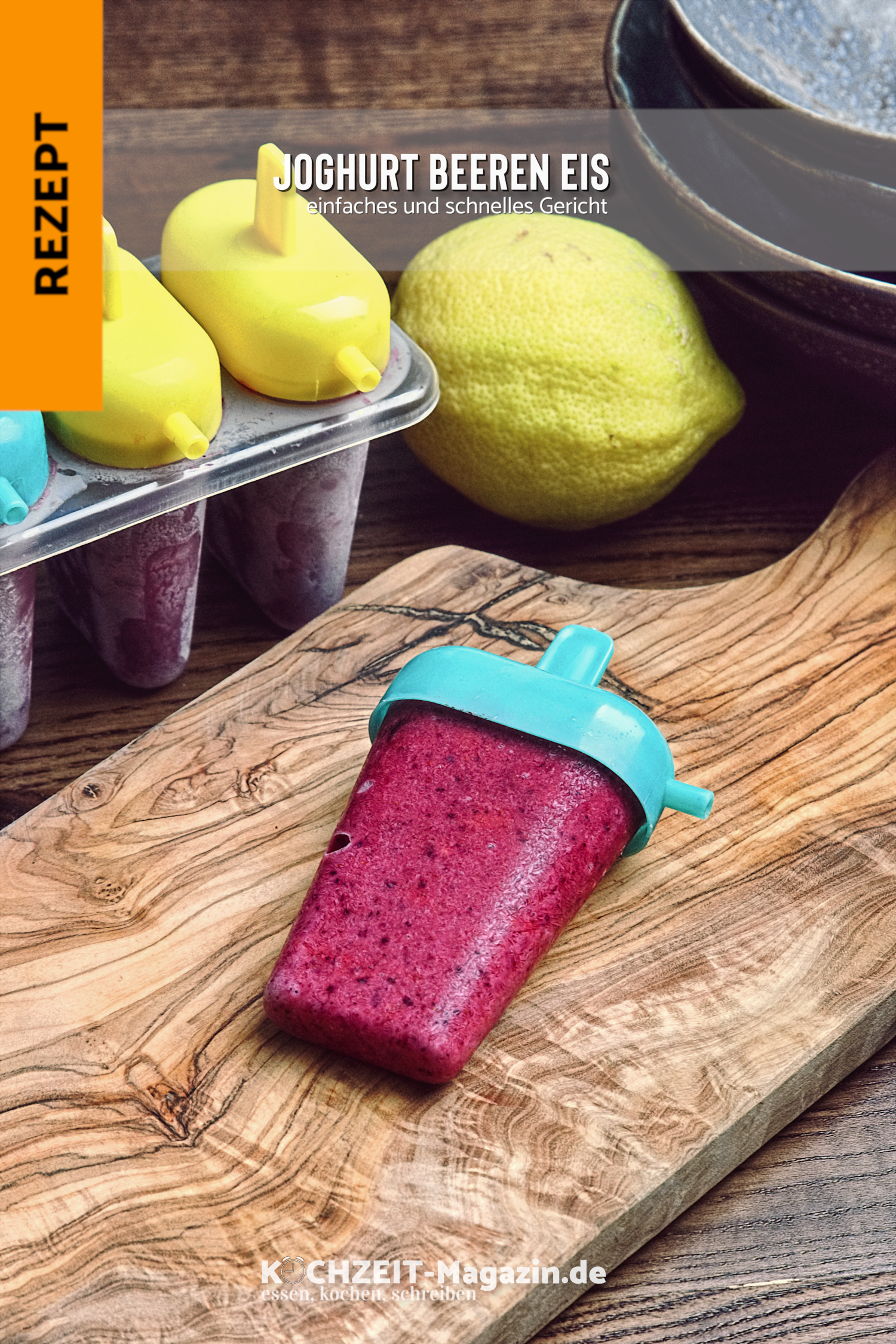 Joghurt Beeren Eis Joghurt Eis mit Beeren