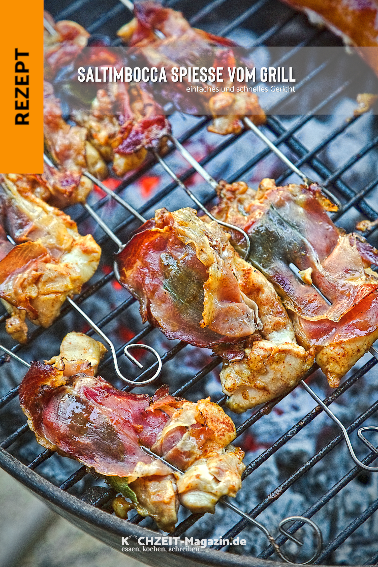 Saltimbocca Spieße Satlimbocca Spieße vom Huhn