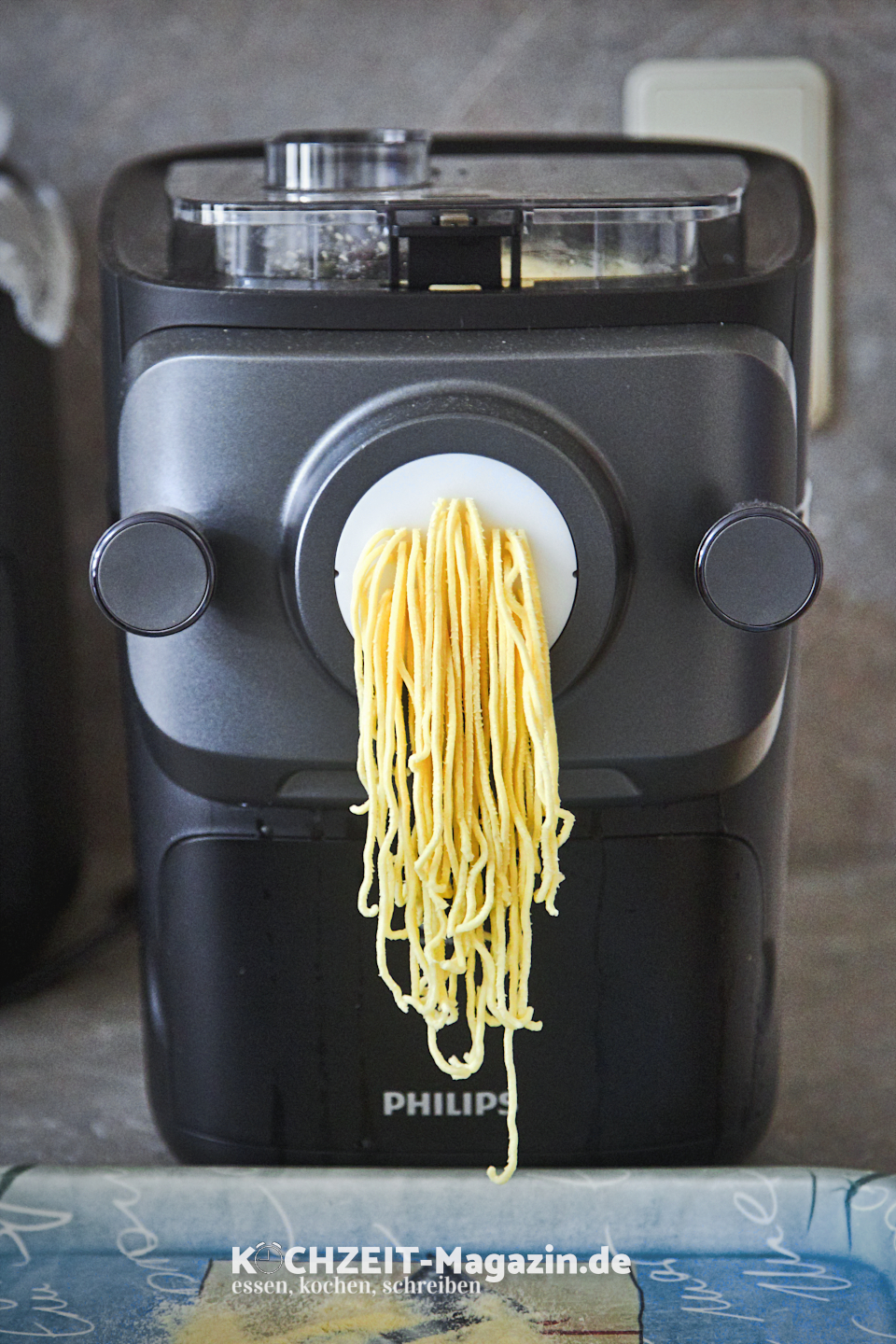 Spaghetti Pastamaker Abbildung 1 Knoblauchspaghetti